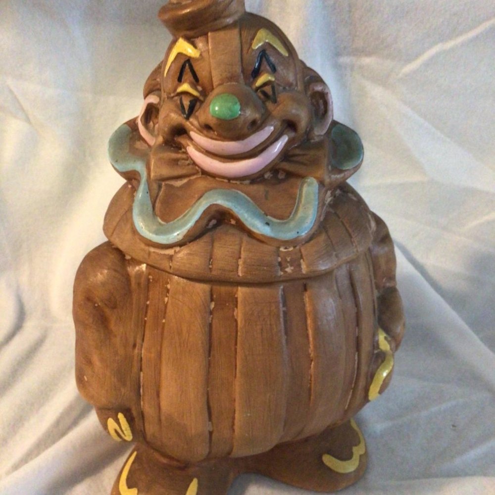 Vintage Deforest of Calif, Clown Cookie Jar